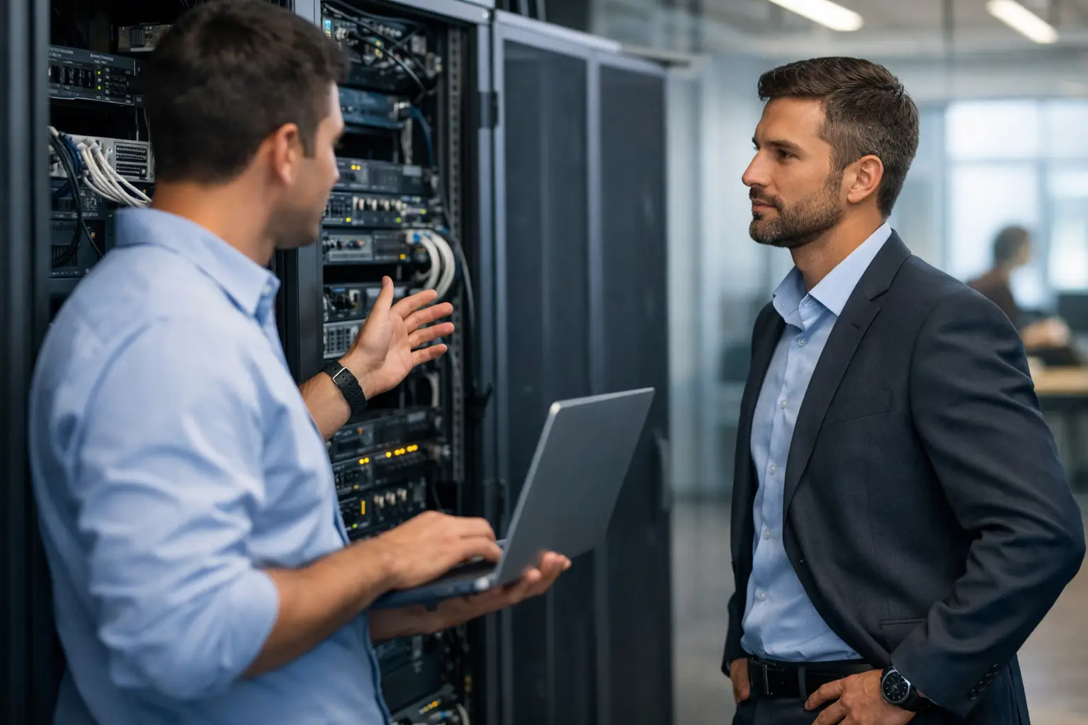 Visita técnica de TI empresarial na prática